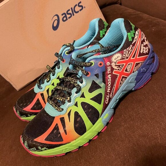 Rare New w/tags Asics GEL Noosa Tri 9 Black Multicolor Womens 9 US Medium - Picture 4 of 12